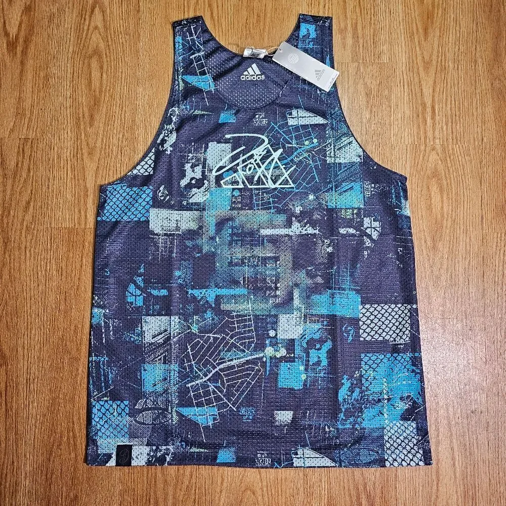 Adidas Dame Dolla Reversible Jersey Blue Purple Men's Size Large L HE6376 Logo